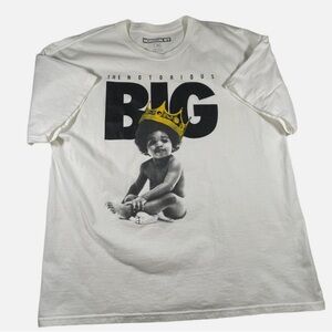 Y2K The Notorious Big T Shirt Sz L Brooklyn Mint Big Front Graphic Hip Hop Rap